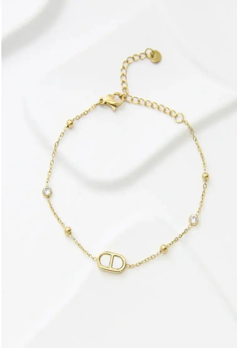 Bracelet CHAINE Doré - Maddy & Co