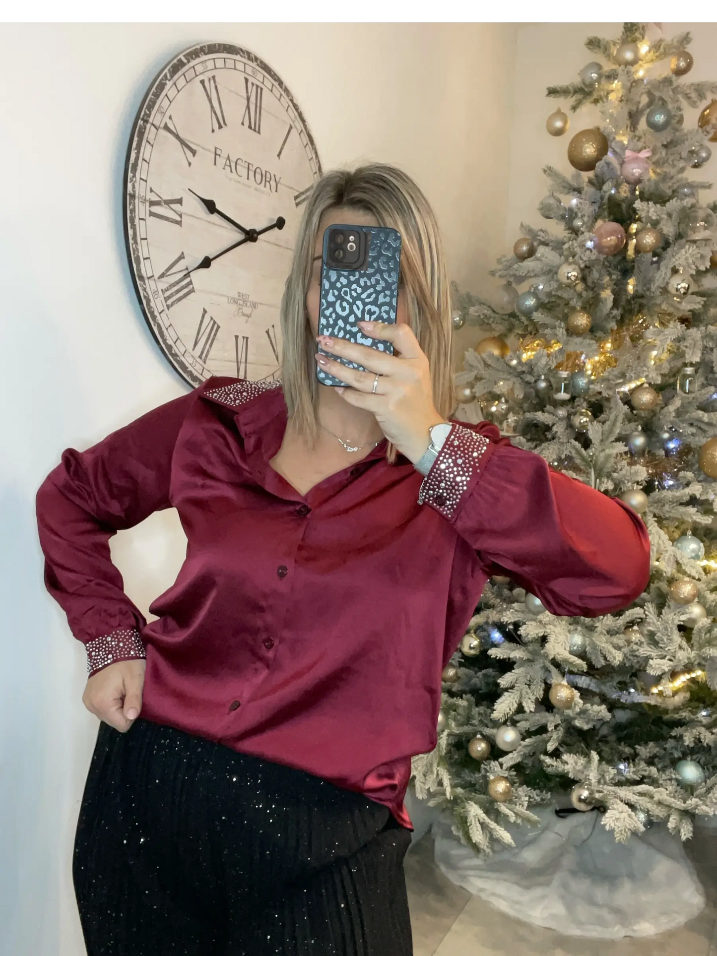 Chemise satinée - STRASSY - Maddy & Co