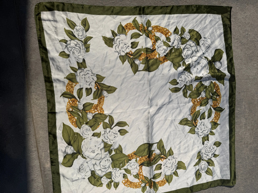 Foulard carré imprimé - Kaki Maddy & Co