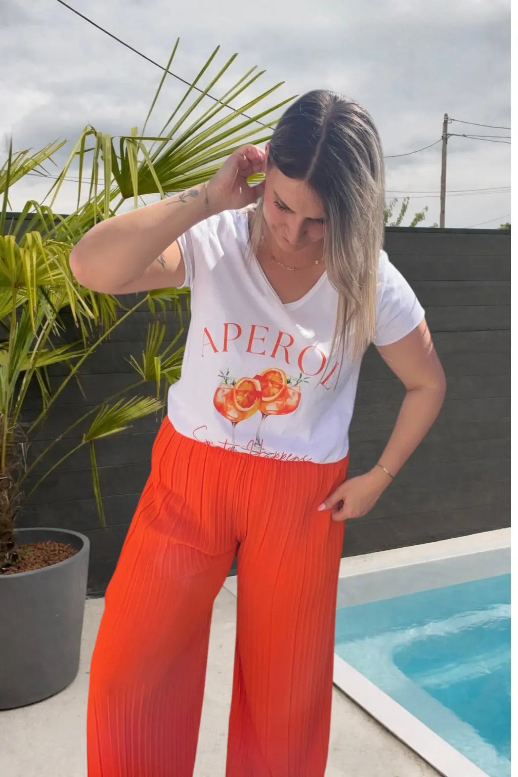 Pantalon Alma - Orange Maddy & Co