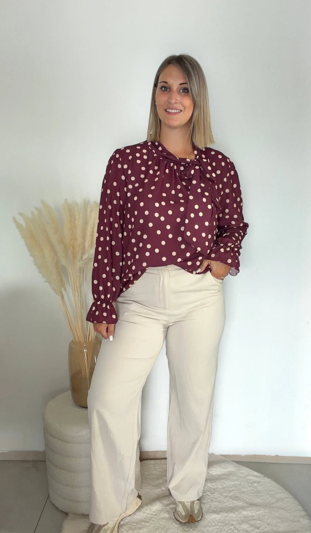 Blouse Emilie - Bordeaux Maddy & Co