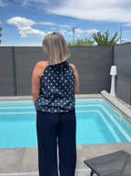 Top à pois Bella - Bleu marine Maddy & Co