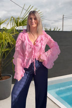 Blouse à volants - Pink Maddy & Co