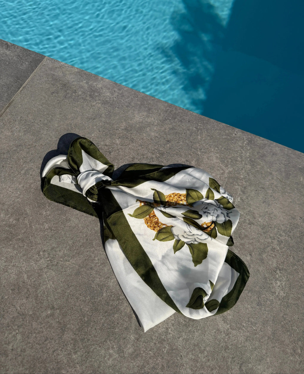 Foulard carré imprimé - Kaki Maddy & Co
