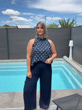 Top à pois Bella - Bleu marine Maddy & Co