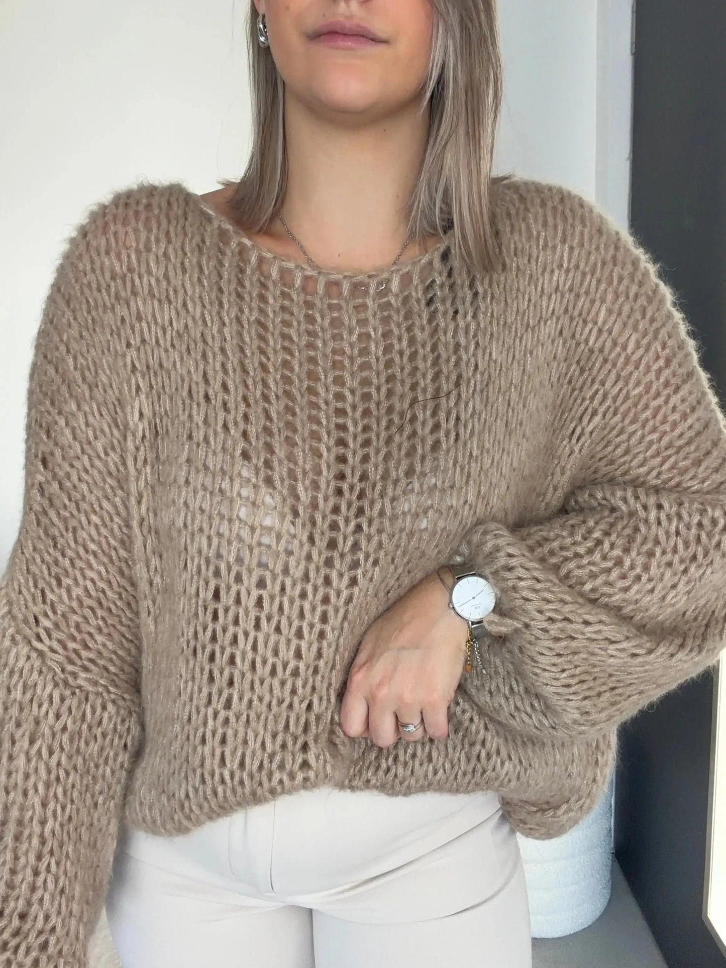 Pull - Ashley beige oversize
