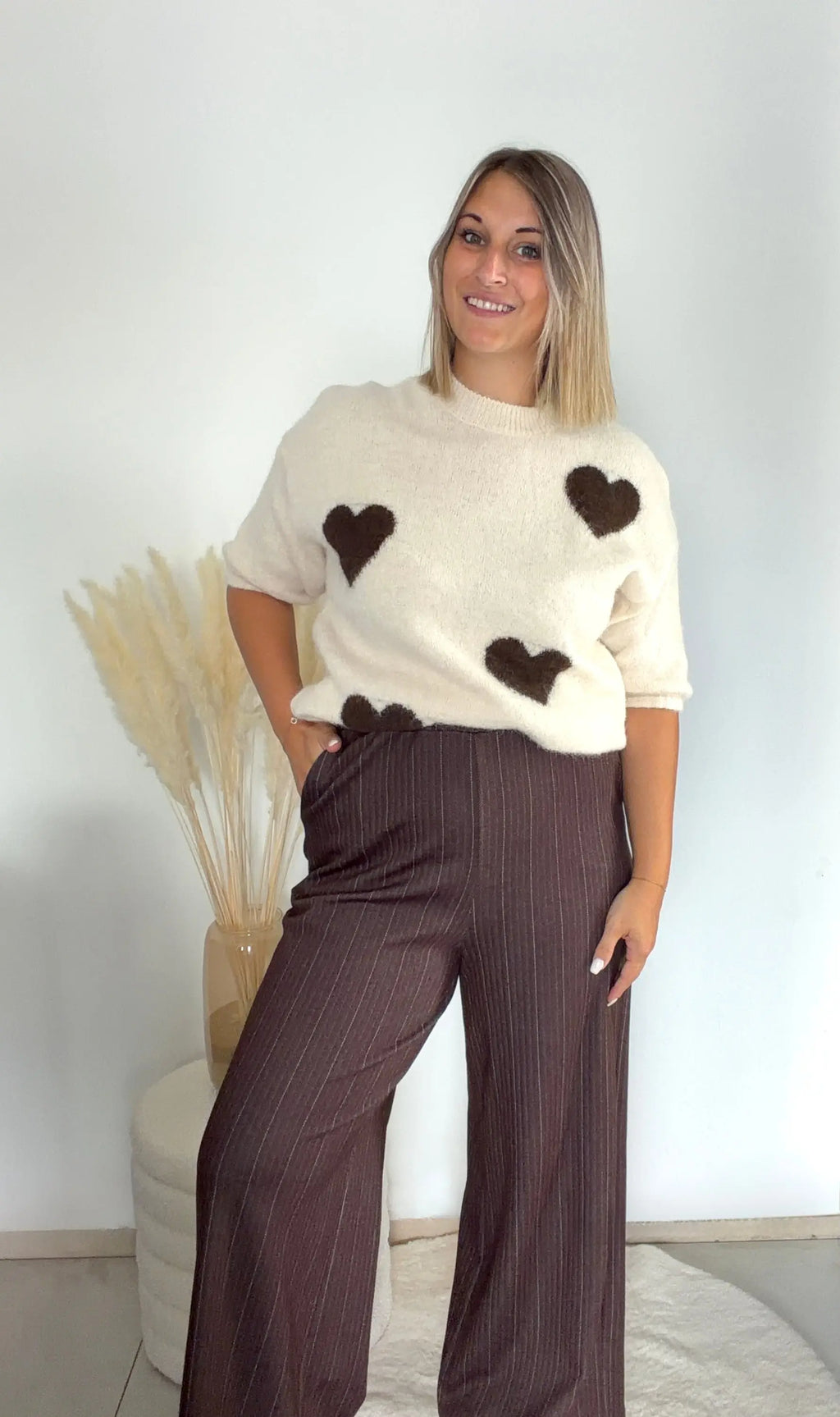 Pull Heart - écru Maddy & Co