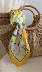 Foulard carré imprimé - Citron Maddy & Co