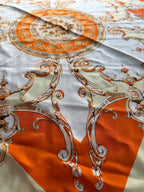 Foulard carré imprimé - Orange Maddy & Co