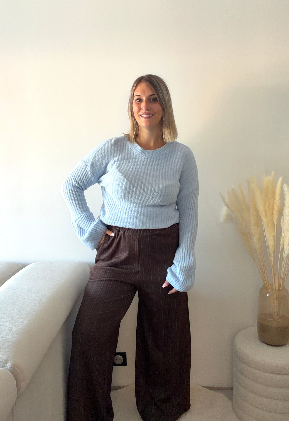 Pull en maille Azur - Bleu ciel Maddy & Co