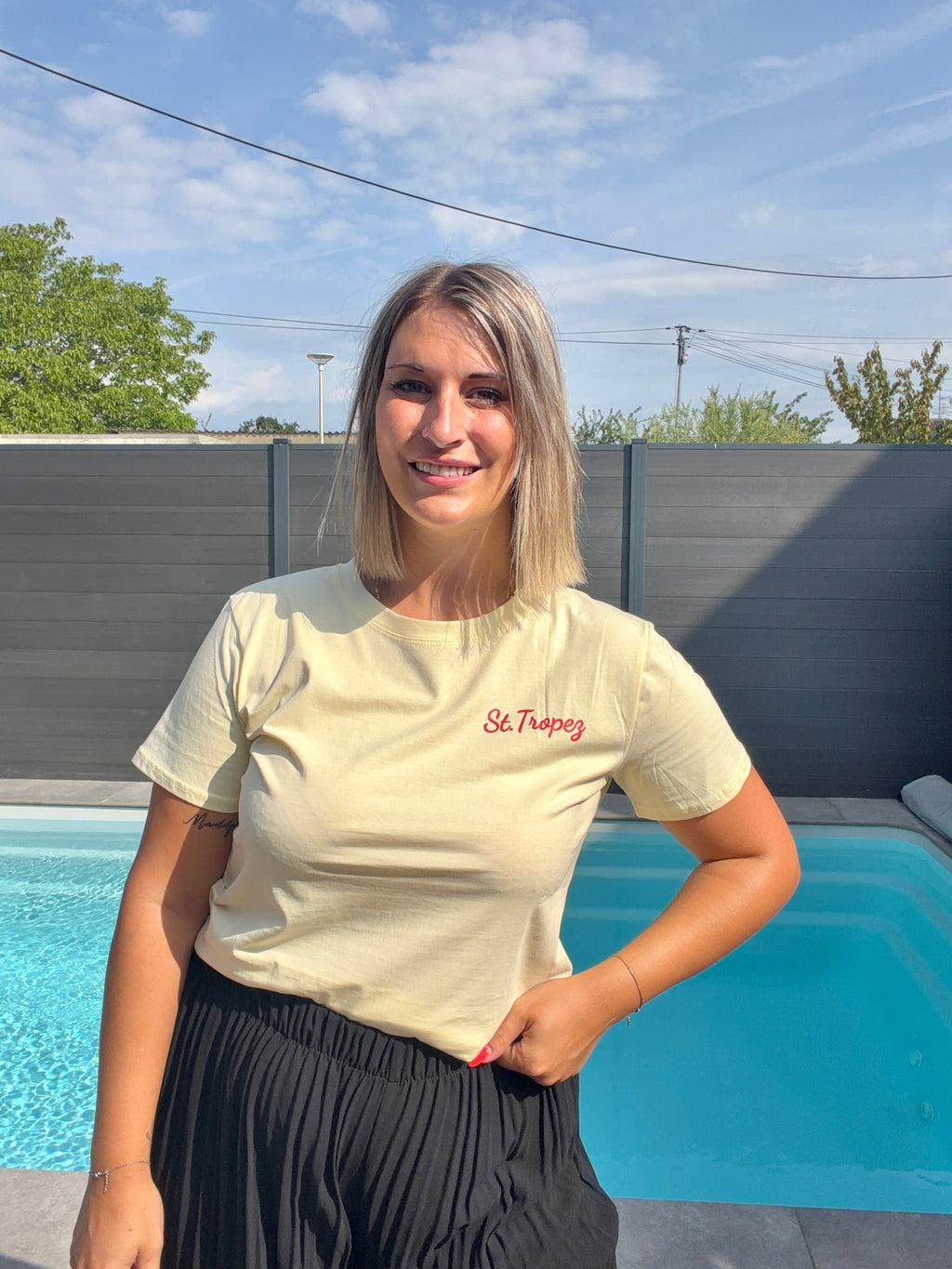 T-shirt Jaune  - St Tropez Maddy & Co