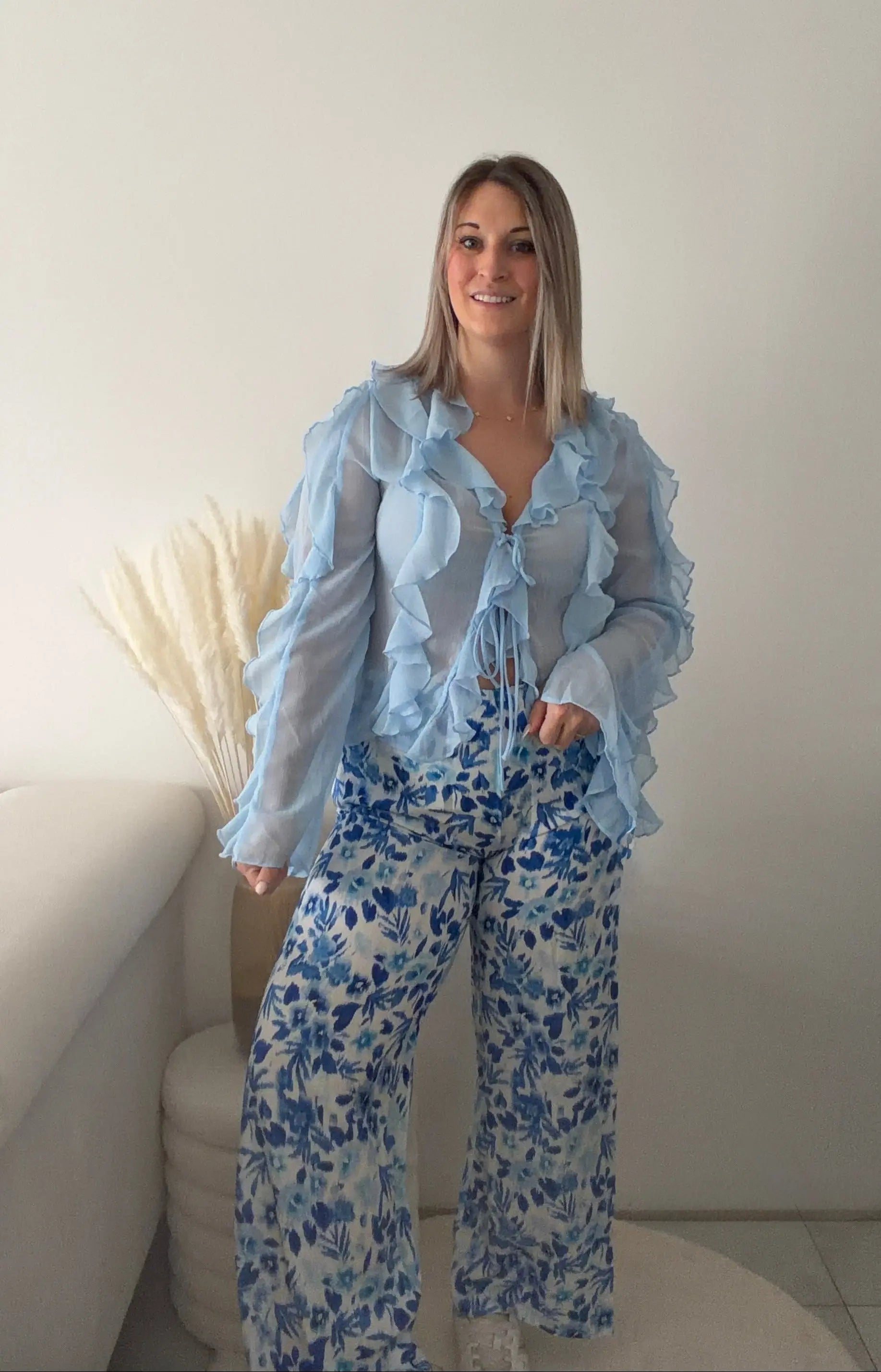 Pantalon Flora - Bleu Maddy & Co