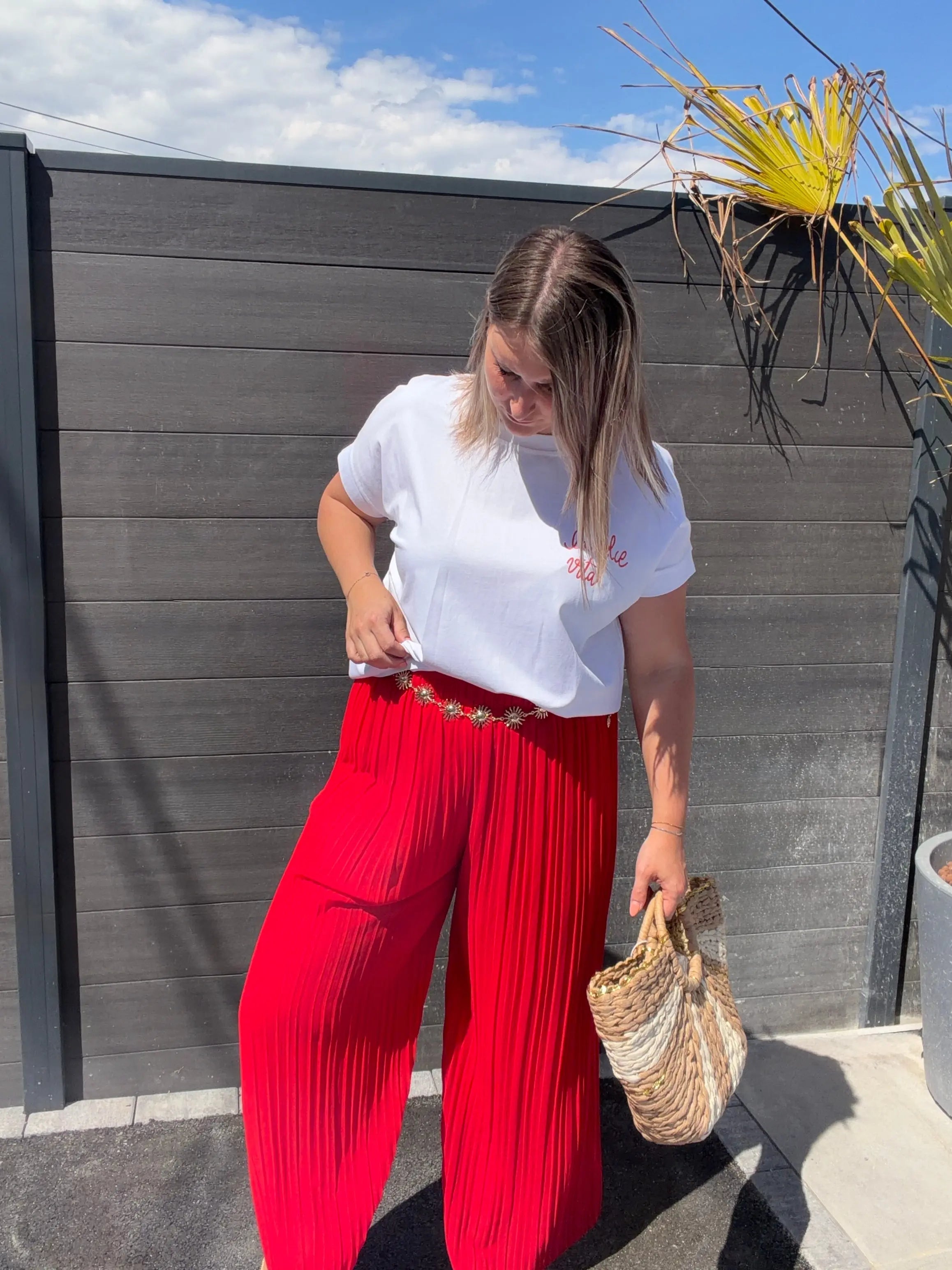 Pantalon Alma - Rouge Maddy & Co