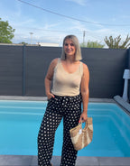 Pantalon Athéna - Noir à pois Maddy & Co