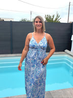 Robe Iris - Bleu Maddy & Co