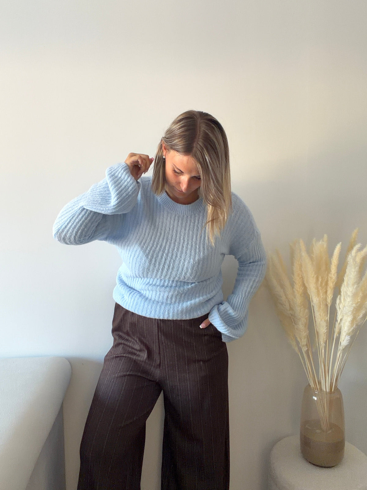 Pull en maille Azur - Bleu ciel Maddy & Co