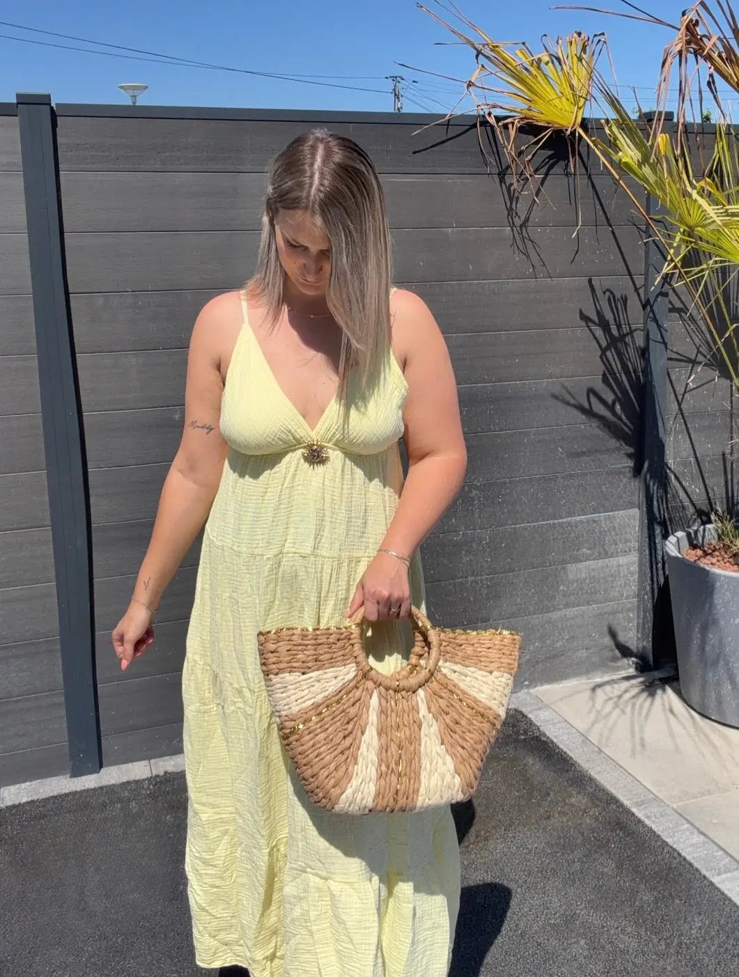 Robe Soleil - Gaze de coton Jaune Maddy & Co
