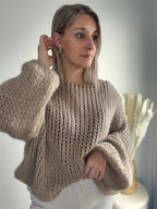 Pull - Ashley beige oversize