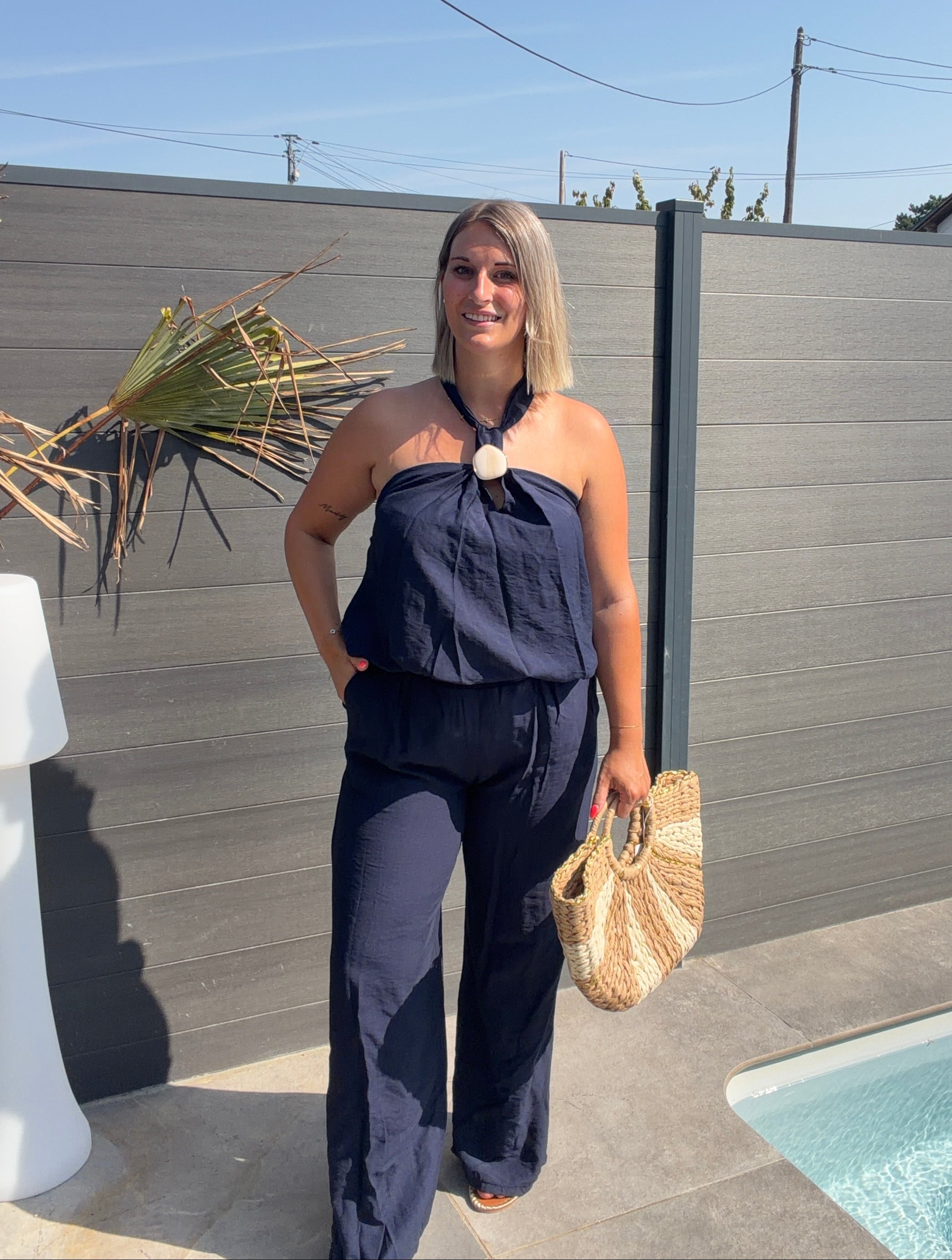Top dos nu Amelie - Bleu marine Maddy & Co