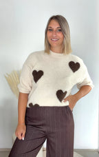 Pull Heart - écru Maddy & Co
