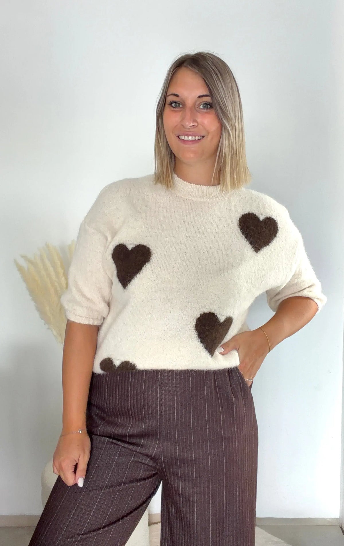Pull Heart - écru Maddy & Co