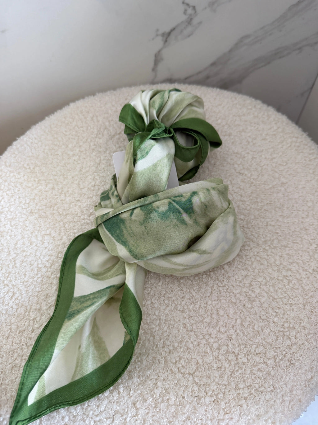 Foulard carré imprimé - Vert Maddy & Co