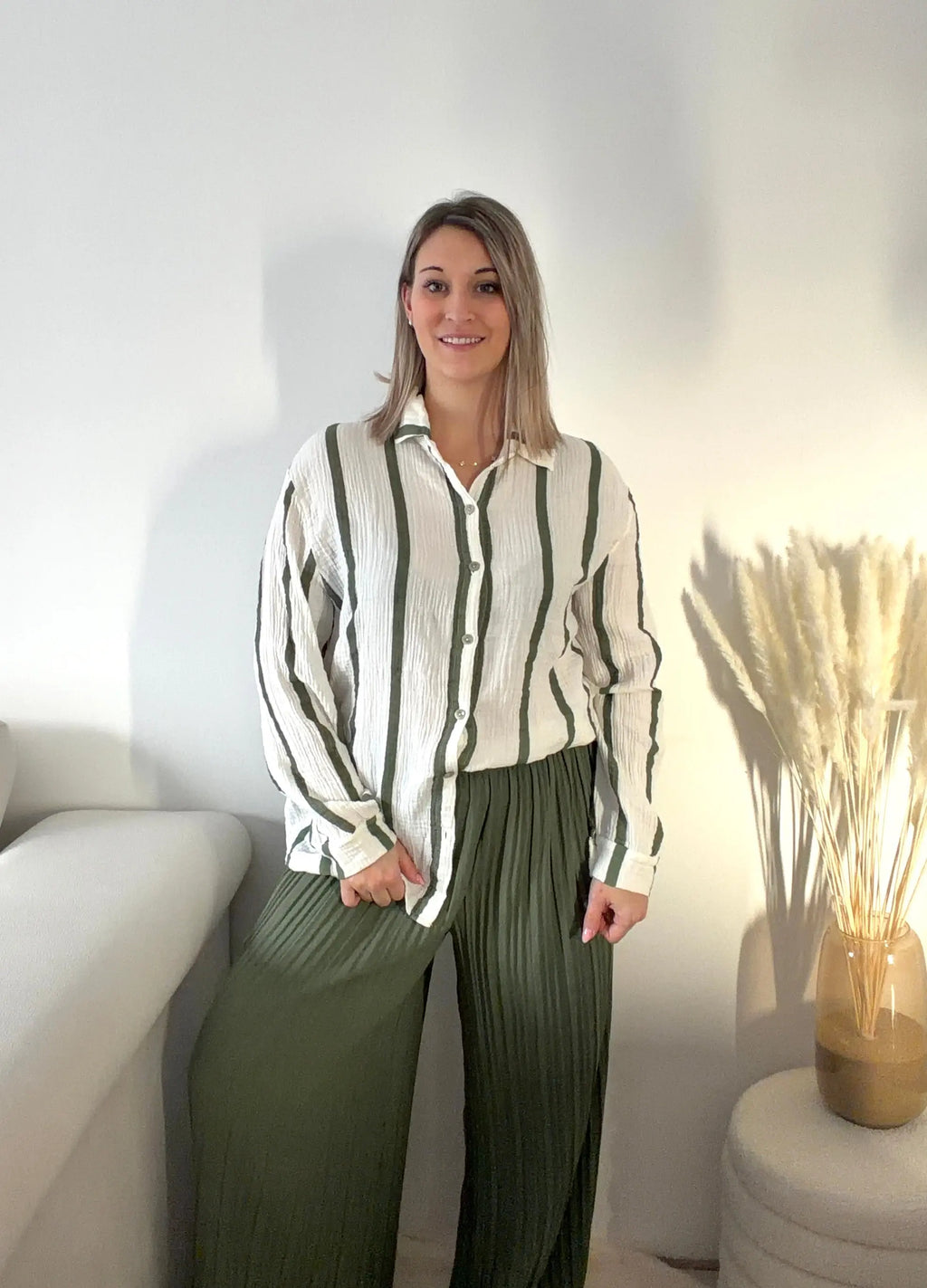 Chemise Kaki - Serena Maddy & Co