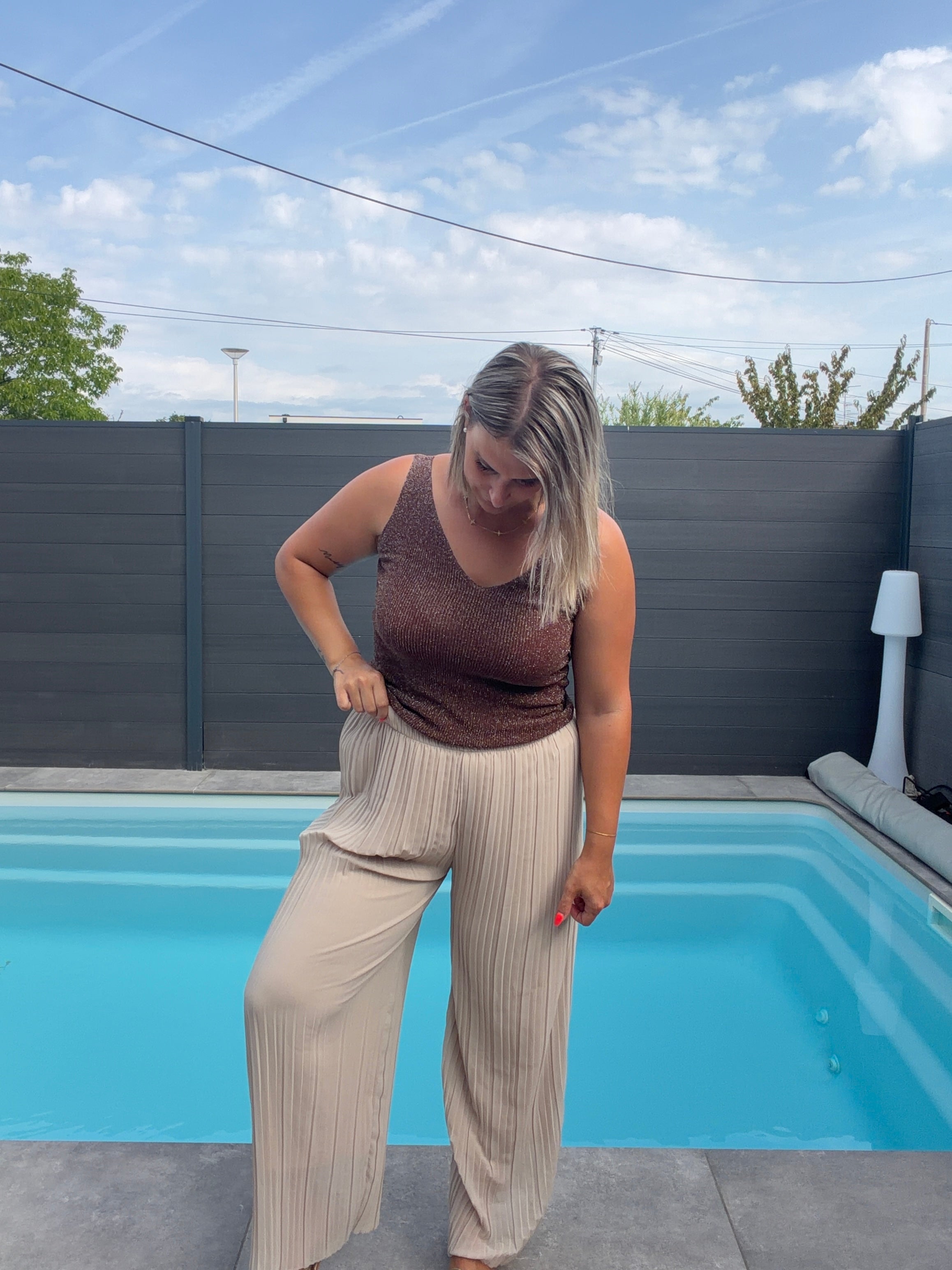 Pantalon Alma - Beige Maddy & Co