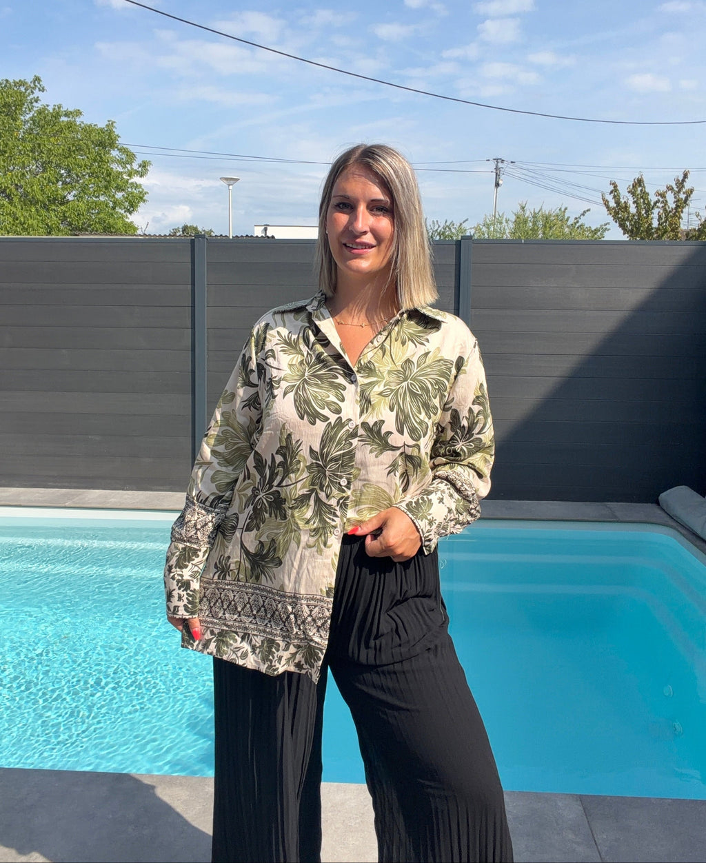 Chemise Pauline - Kaki Maddy & Co