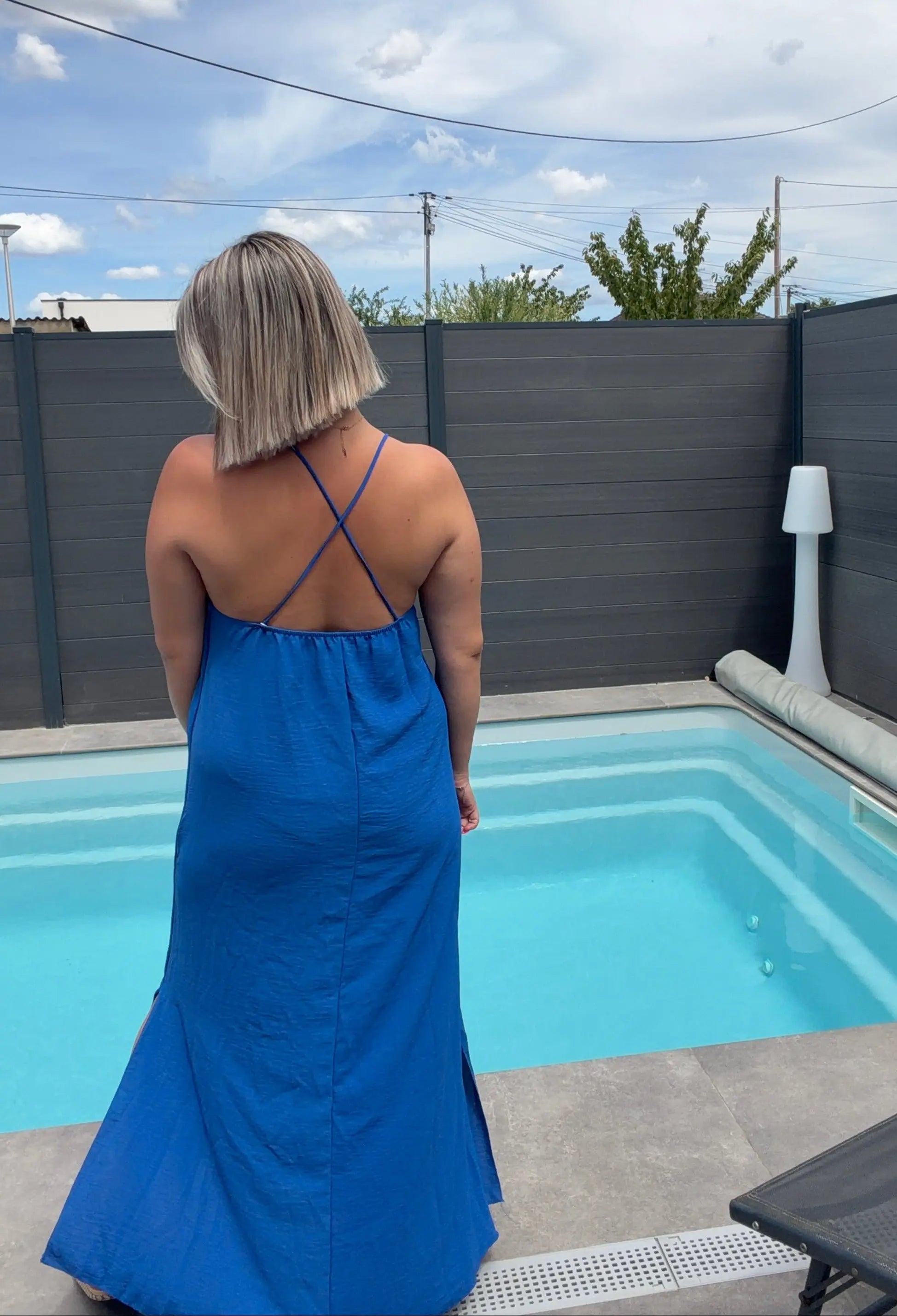 Robe Paula - Bleu Roi Maddy & Co