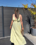 Robe Soleil - Gaze de coton Jaune Maddy & Co