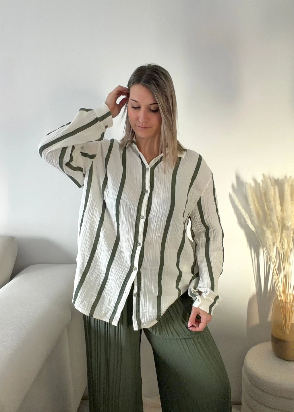 Chemise Kaki - Serena Maddy & Co