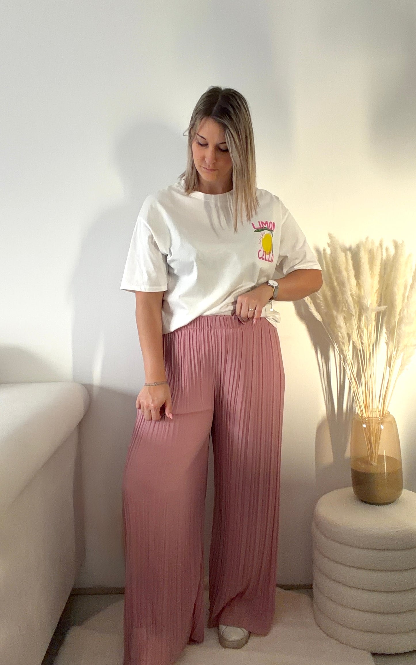 Pantalon Alma - Rose