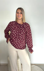 Blouse Emilie - Bordeaux Maddy & Co