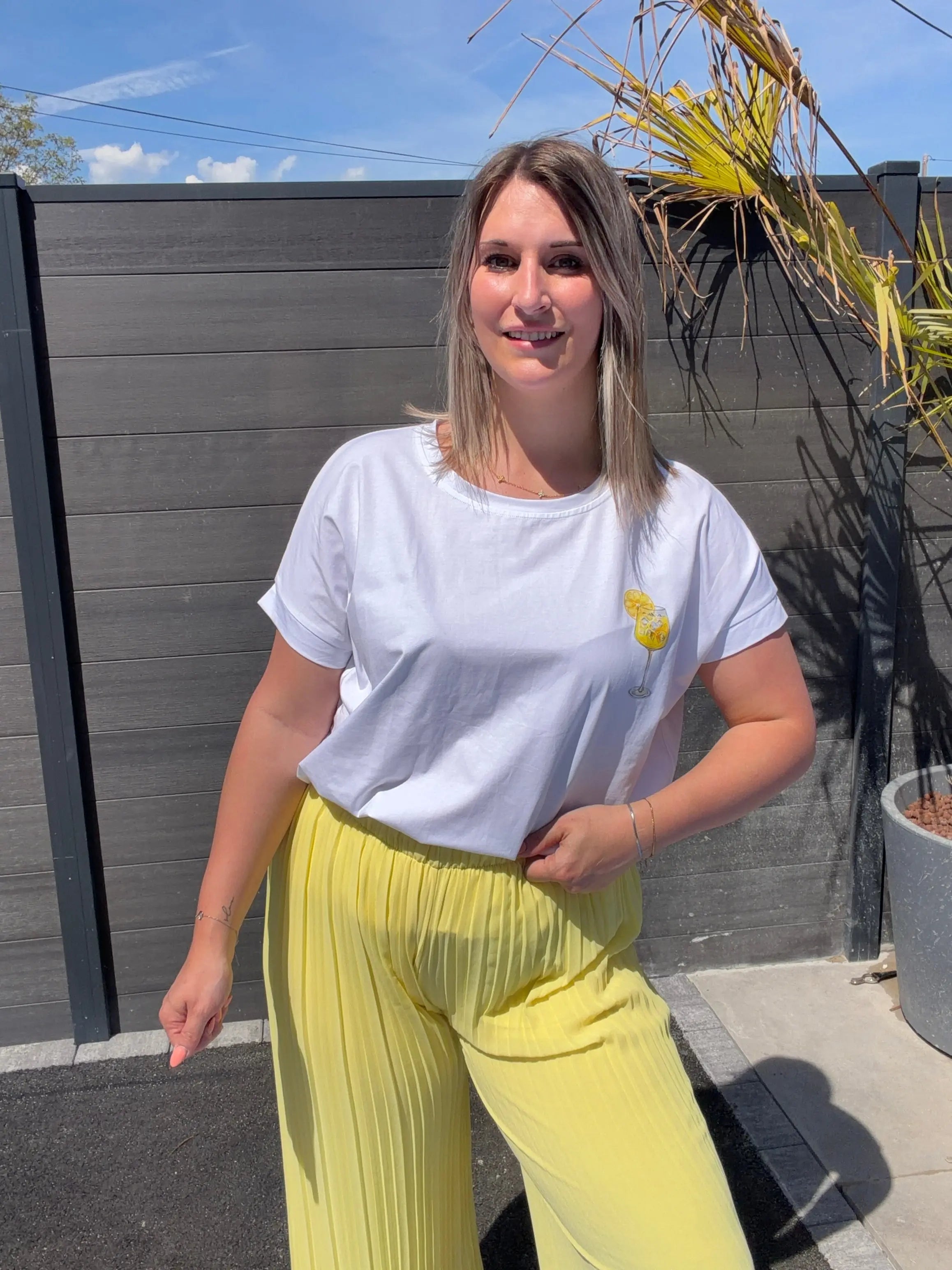 T-shirt - Limoncello Spritz jaune Maddy & Co