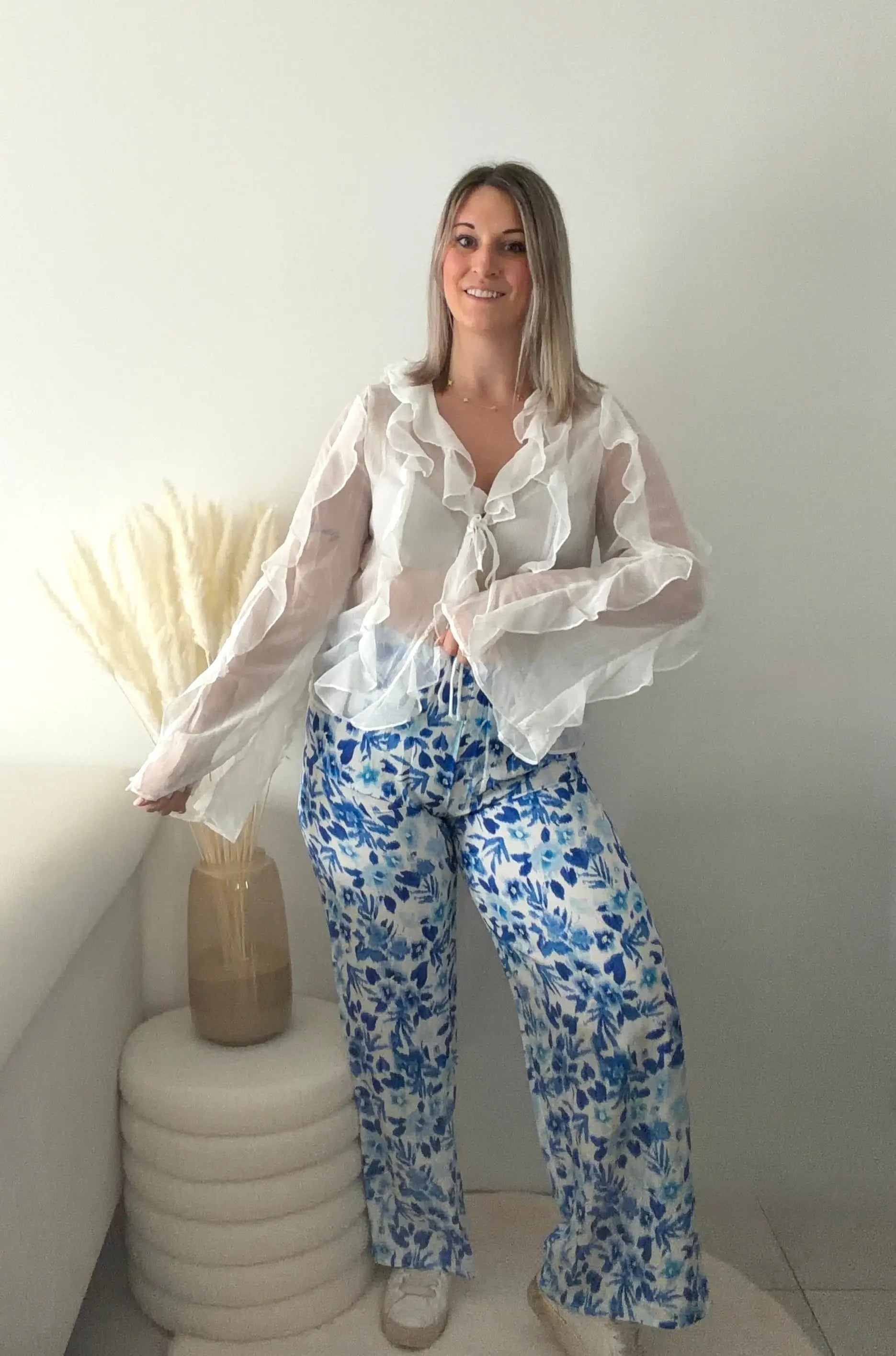 Blouse à volants - white Maddy & Co