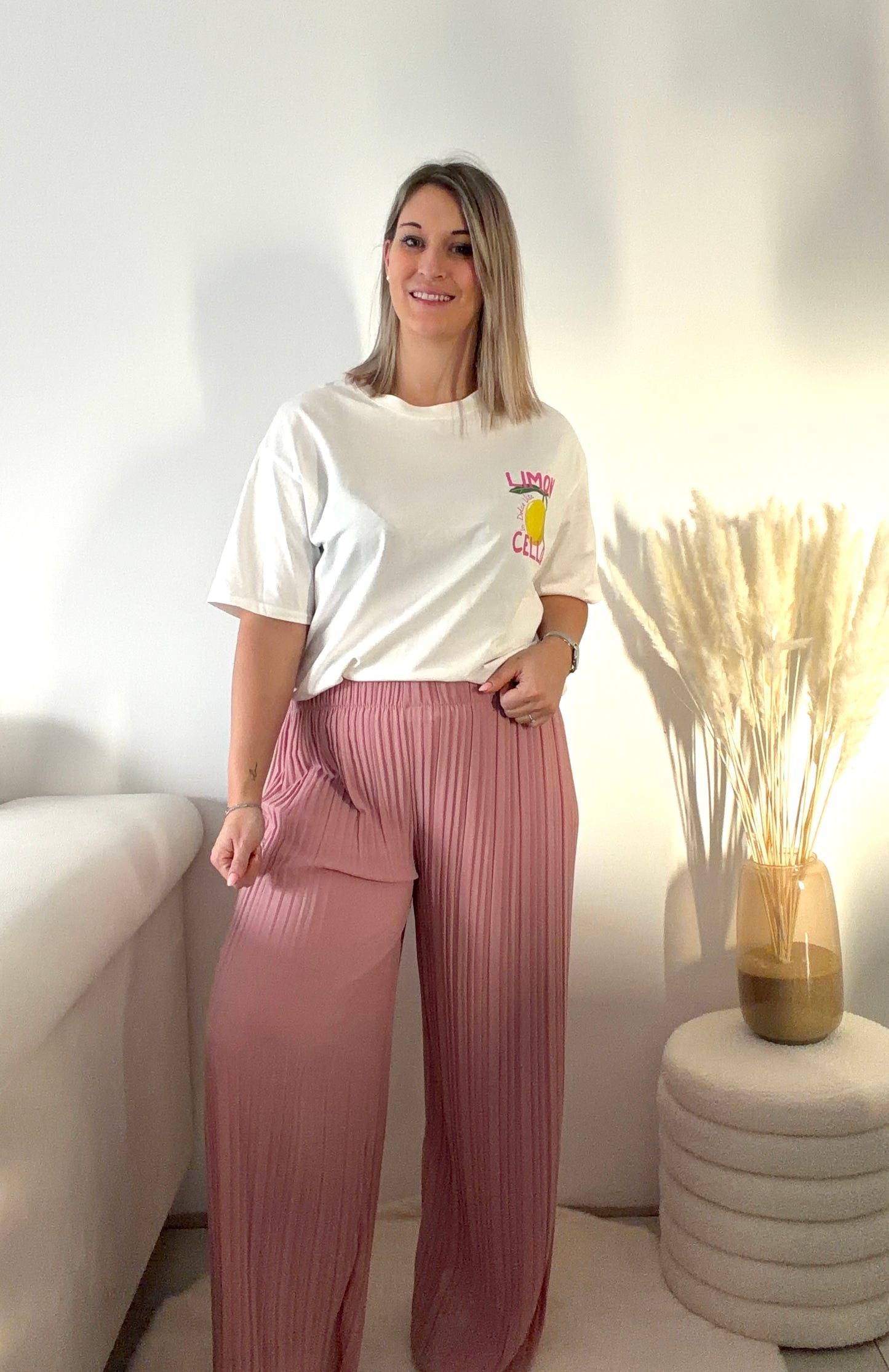 Pantalon Alma - Rose