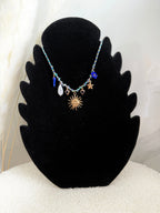 Collier breloque bleu - Soleil Maddy & Co