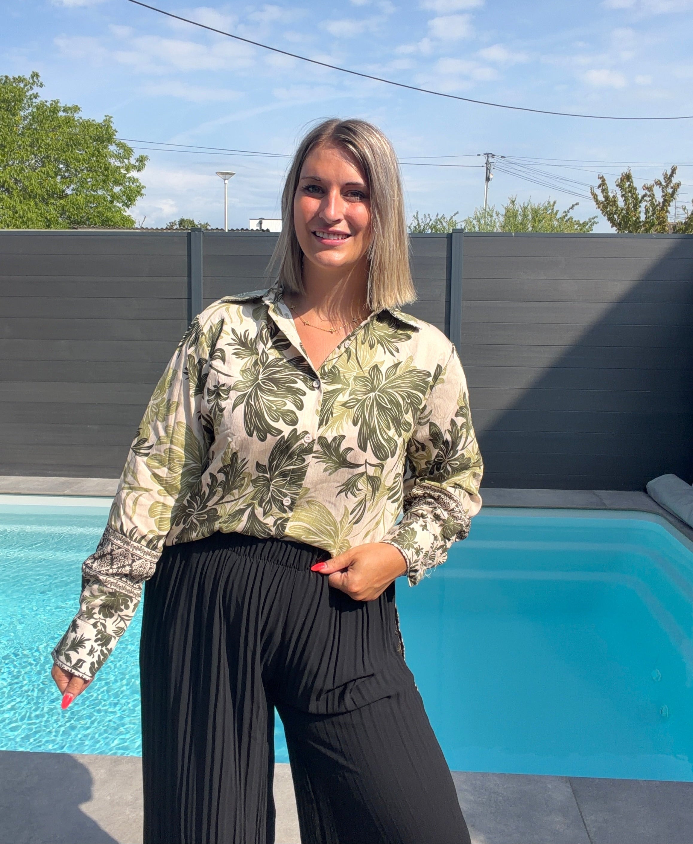 Chemise Pauline - Kaki Maddy & Co