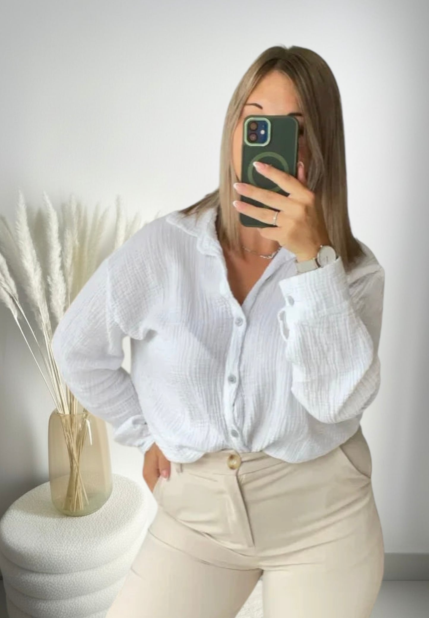 Chemise en gaze de coton