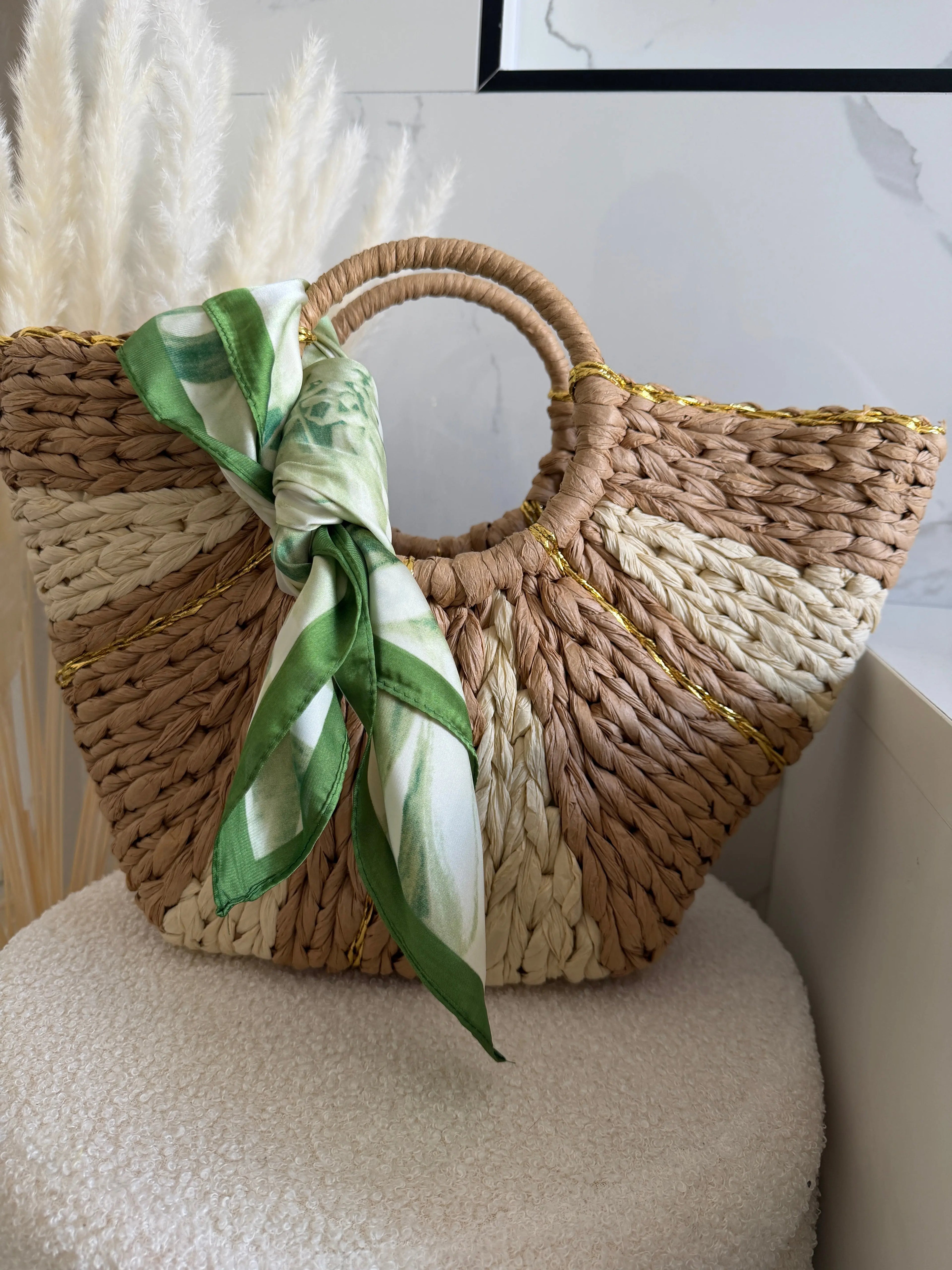 Foulard carré imprimé - Vert Maddy & Co