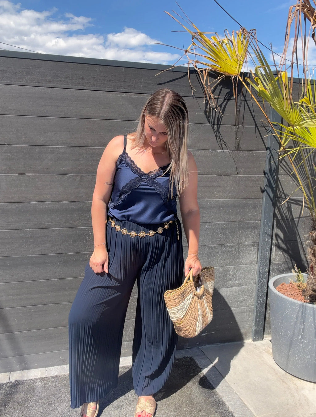 Pantalon Alma - Bleu Marine Maddy & Co