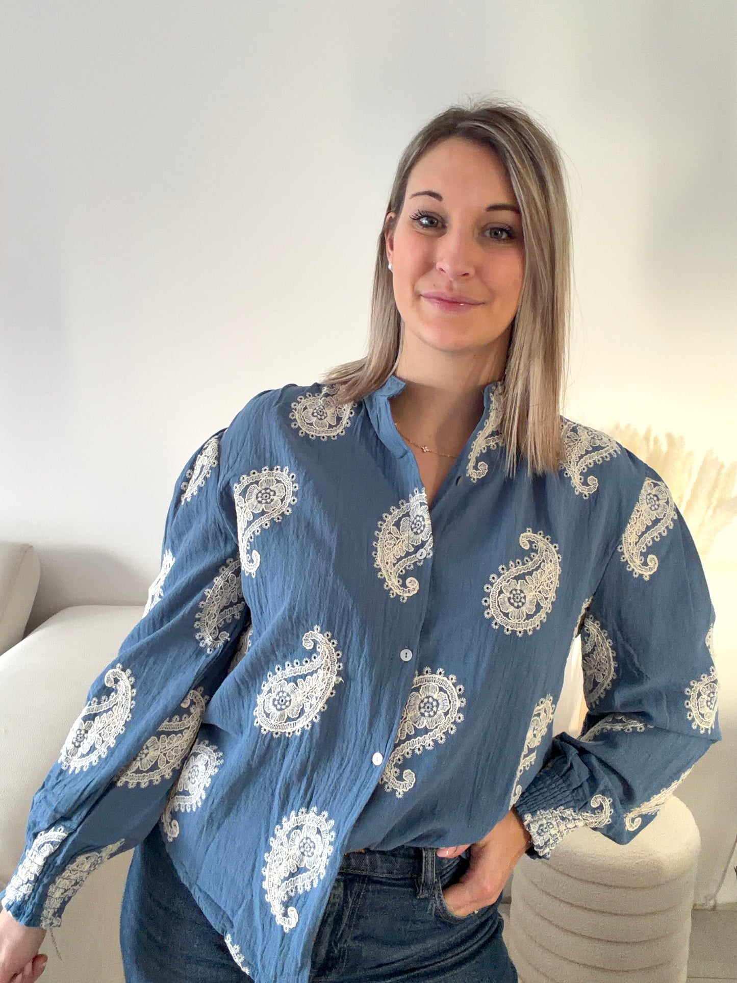 Chemise brodée - Riveria