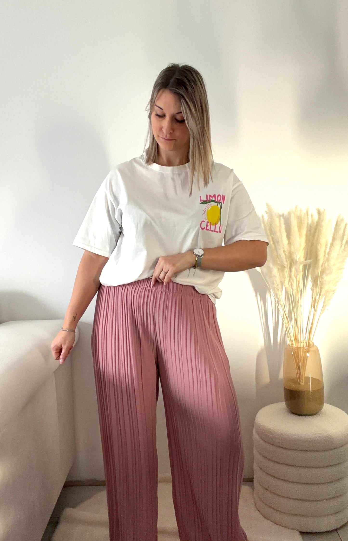 Pantalon Alma - Rose