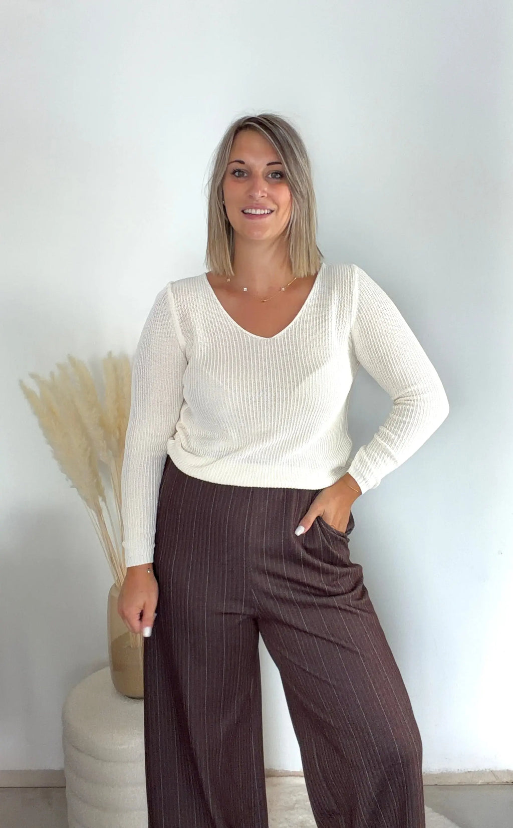 Pull col V - Mocka Maddy & Co