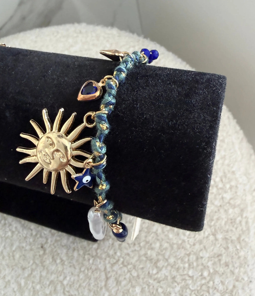 Bracelet breloque bleu - Soleil Maddy & Co