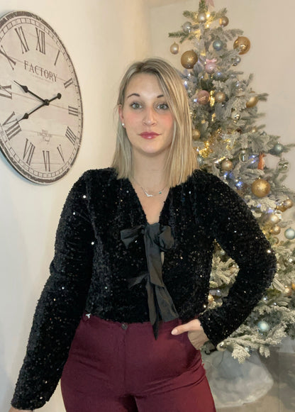 Top Sequin à nœuds