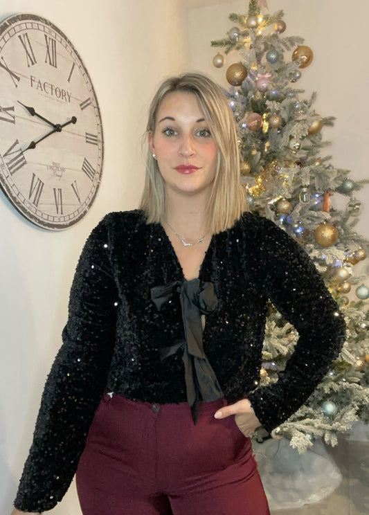 Top Sequin à nœuds