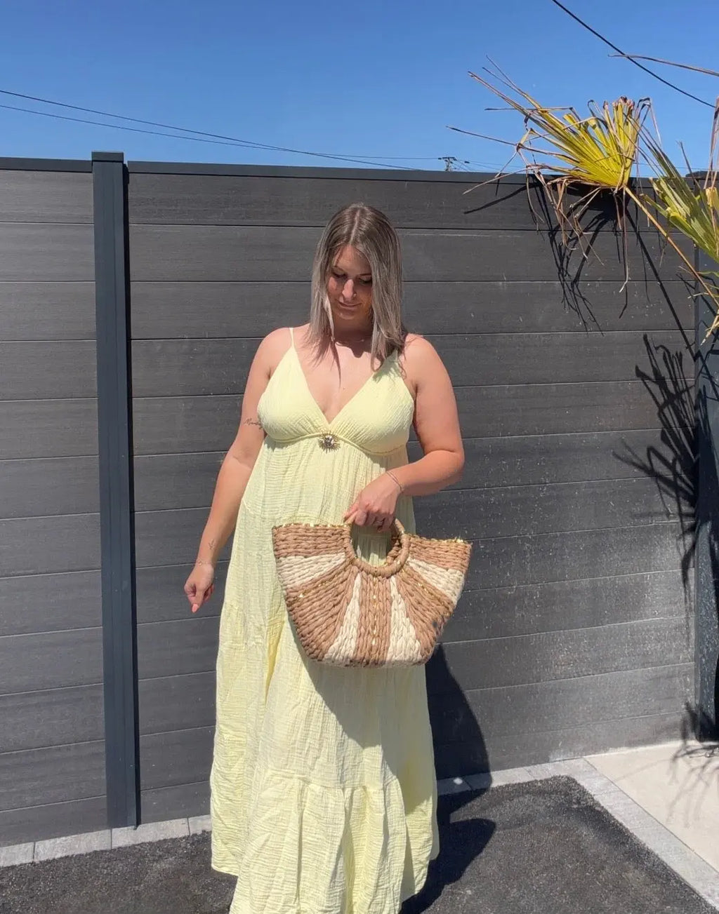Robe Soleil - Gaze de coton Jaune Maddy & Co
