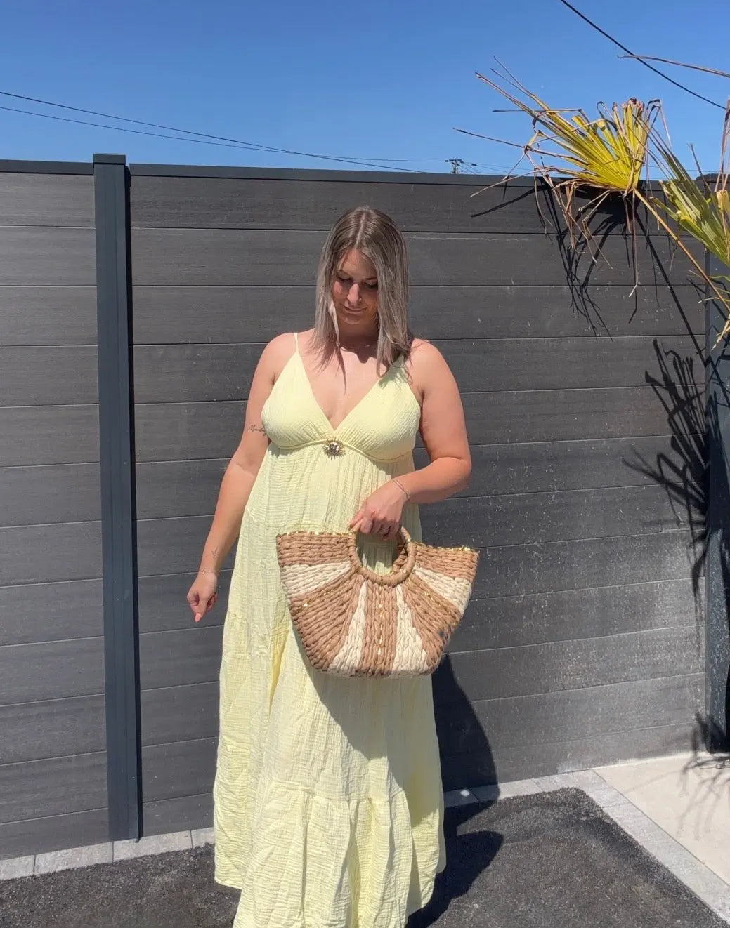 Robe Soleil - Gaze de coton Jaune Maddy & Co
